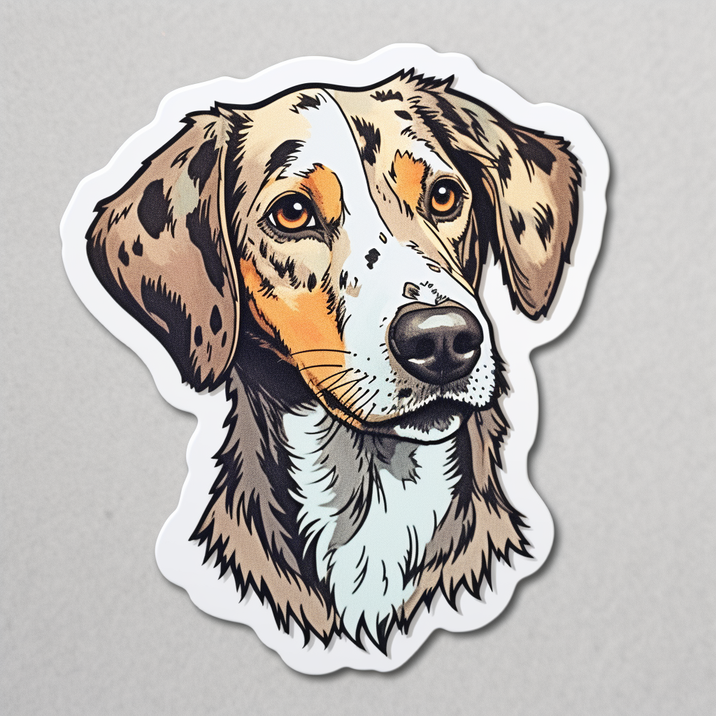 Catahoula Leopard Dog Vinyl Decal Sticker for Car, Laptop, Tumbler and more # 0010732