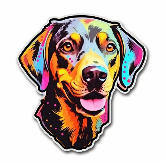 Catahoula Leopard Dog Vinyl Decal Sticker for Car, Laptop, Tumbler and more # 0010664