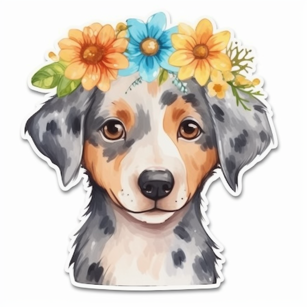 Catahoula Leopard Dog Vinyl Decal Sticker for Car, Laptop, Tumbler and more # 0010669