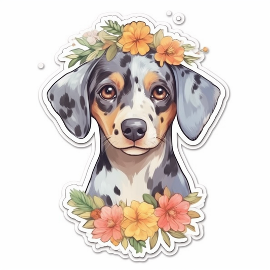 Catahoula Leopard Dog Vinyl Decal Sticker for Car, Laptop, Tumbler and more # 0010699