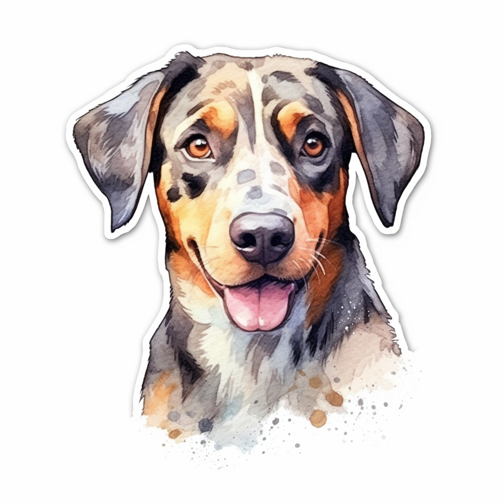 Catahoula Leopard Dog Vinyl Decal Sticker for Car, Laptop, Tumbler and more # 0010641