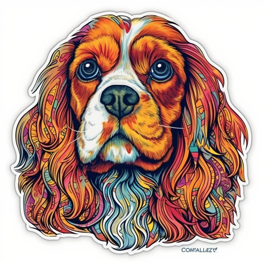 Cavalier King Charles Spaniel Cavalier King Charles Spaniel Dog Vinyl Decal Sticker for Car, Laptop, Tumbler and more # 009536