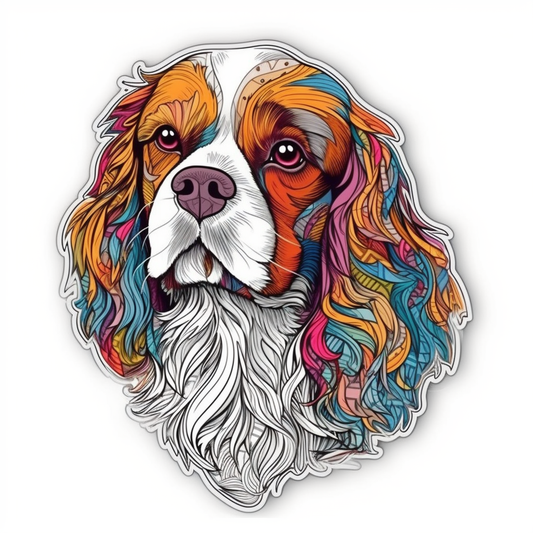 Cavalier King Charles Spaniel Cavalier King Charles Spaniel Dog Vinyl Decal Sticker for Car, Laptop, Tumbler and more # 009540