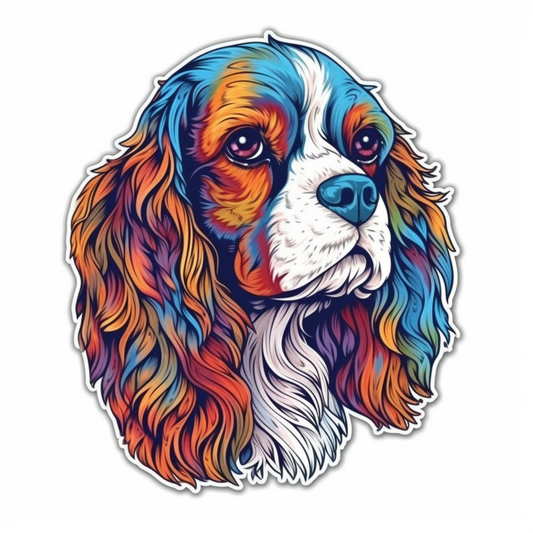 Cavalier King Charles Spaniel Cavalier King Charles Spaniel Dog Vinyl Decal Sticker for Car, Laptop, Tumbler and more # 009544