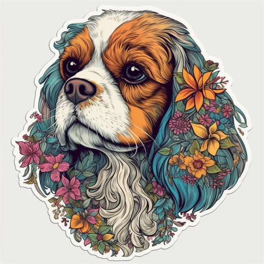 Cavalier King Charles Spaniel Cavalier King Charles Spaniel Dog Vinyl Decal Sticker for Car, Laptop, Tumbler and more # 009537