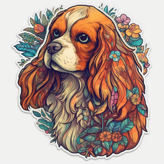 Cavalier King Charles Spaniel Cavalier King Charles Spaniel Dog Vinyl Decal Sticker for Car, Laptop, Tumbler and more # 009551