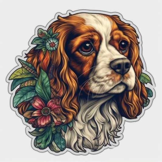 Cavalier King Charles Spaniel Cavalier King Charles Spaniel Dog Vinyl Decal Sticker for Car, Laptop, Tumbler and more # 009576