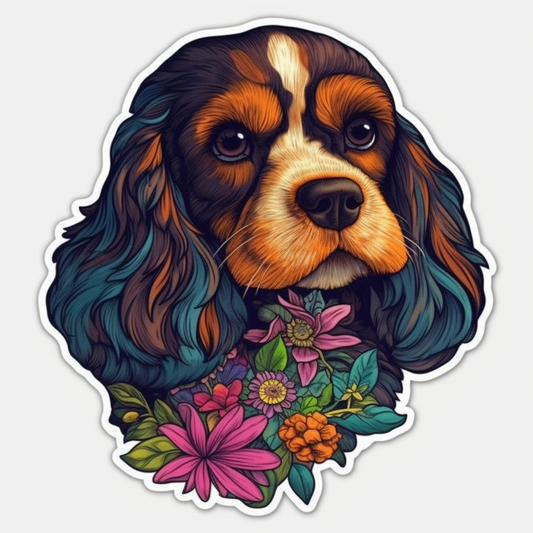 Cavalier King Charles Spaniel Cavalier King Charles Spaniel Dog Vinyl Decal Sticker for Car, Laptop, Tumbler and more # 009569