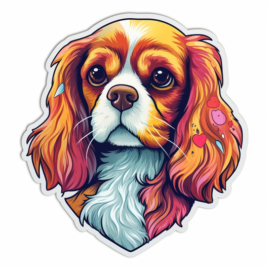 Cavalier King Charles Spaniel Cavalier King Charles Spaniel Dog Vinyl Decal Sticker for Car, Laptop, Tumbler and more # 009567