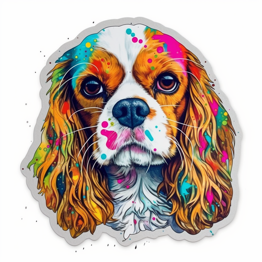 Cavalier King Charles Spaniel Cavalier King Charles Spaniel Dog Vinyl Decal Sticker for Car, Laptop, Tumbler and more # 009562