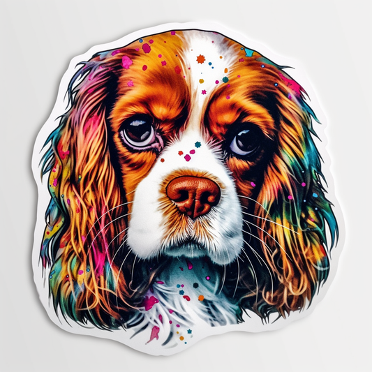 Cavalier King Charles Spaniel Cavalier King Charles Spaniel Dog Vinyl Decal Sticker for Car, Laptop, Tumbler and more # 009558