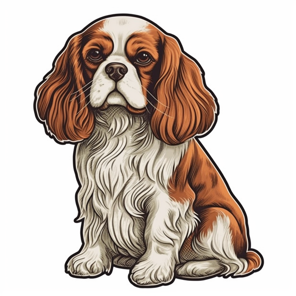Cavalier King Charles Spaniel Cavalier King Charles Spaniel Dog Vinyl Decal Sticker for Car, Laptop, Tumbler and more # 009526