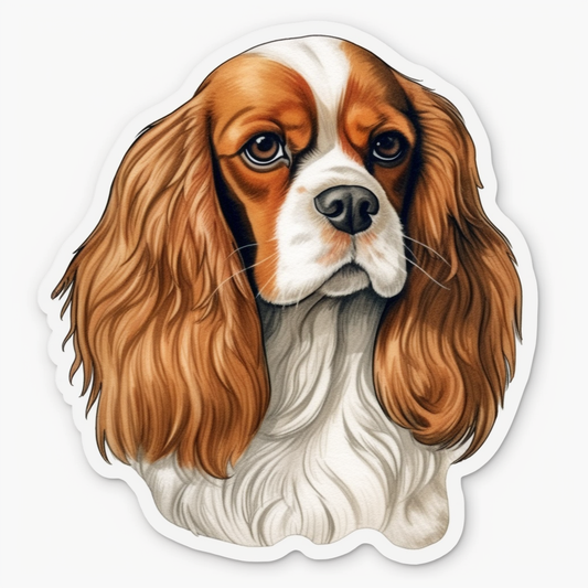 Cavalier King Charles Spaniel Cavalier King Charles Spaniel Dog Vinyl Decal Sticker for Car, Laptop, Tumbler and more # 009521