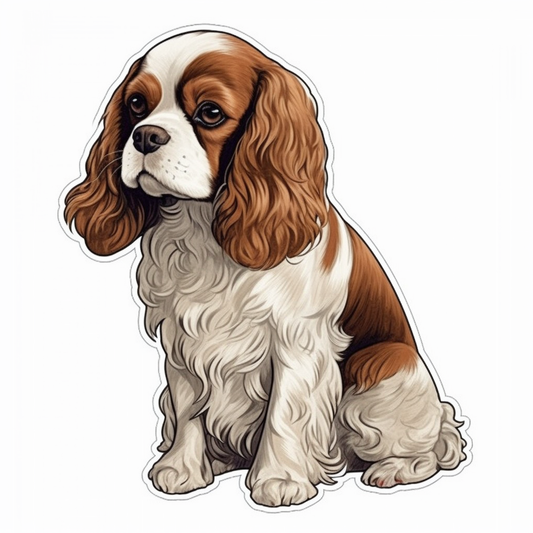 Cavalier King Charles Spaniel Cavalier King Charles Spaniel Dog Vinyl Decal Sticker for Car, Laptop, Tumbler and more # 009533