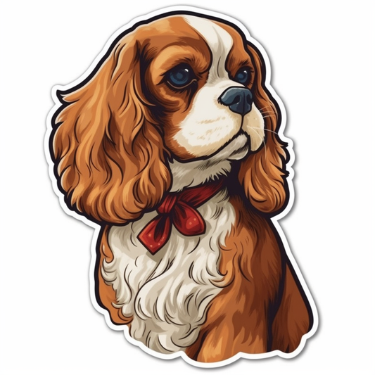 Cavalier King Charles Spaniel Cavalier King Charles Spaniel Dog Vinyl Decal Sticker for Car, Laptop, Tumbler and more # 009545