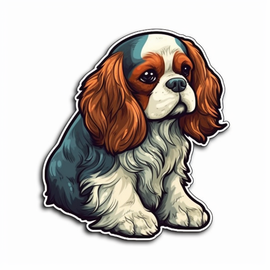 Cavalier King Charles Spaniel Cavalier King Charles Spaniel Dog Vinyl Decal Sticker for Car, Laptop, Tumbler and more # 009530