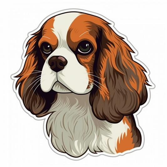 Cavalier King Charles Spaniel Cavalier King Charles Spaniel Dog Vinyl Decal Sticker for Car, Laptop, Tumbler and more # 009534