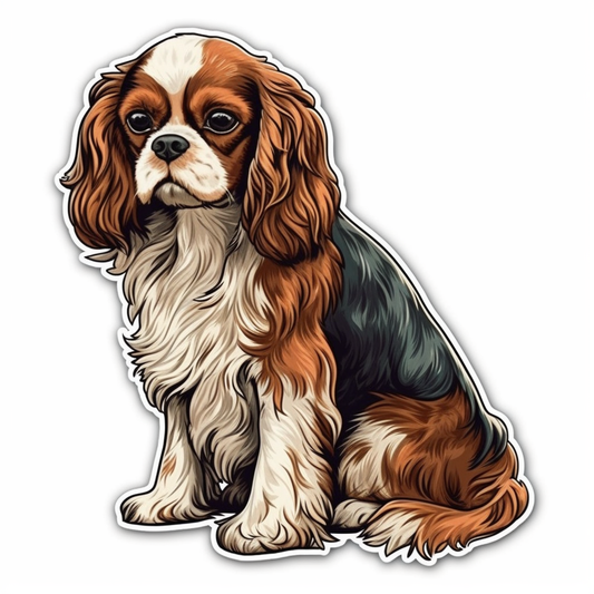 Cavalier King Charles Spaniel Cavalier King Charles Spaniel Dog Vinyl Decal Sticker for Car, Laptop, Tumbler and more # 009539
