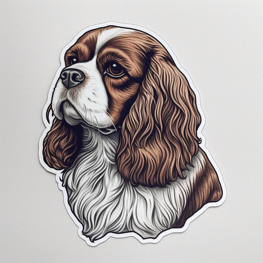 Cavalier King Charles Spaniel Cavalier King Charles Spaniel Dog Vinyl Decal Sticker for Car, Laptop, Tumbler and more # 009529