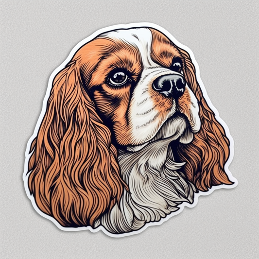 Cavalier King Charles Spaniel Cavalier King Charles Spaniel Dog Vinyl Decal Sticker for Car, Laptop, Tumbler and more # 009518