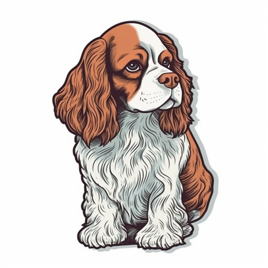 Cavalier King Charles Spaniel Cavalier King Charles Spaniel Dog Vinyl Decal Sticker for Car, Laptop, Tumbler and more # 009596