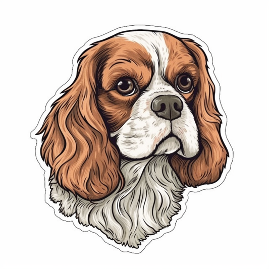 Cavalier King Charles Spaniel Cavalier King Charles Spaniel Dog Vinyl Decal Sticker for Car, Laptop, Tumbler and more # 009538