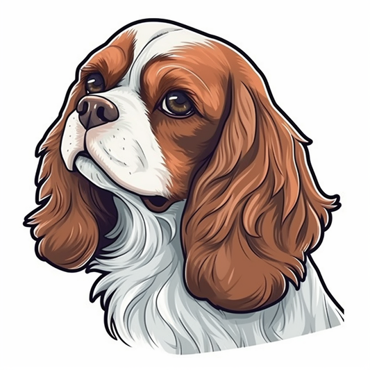 Cavalier King Charles Spaniel Cavalier King Charles Spaniel Dog Vinyl Decal Sticker for Car, Laptop, Tumbler and more # 009546