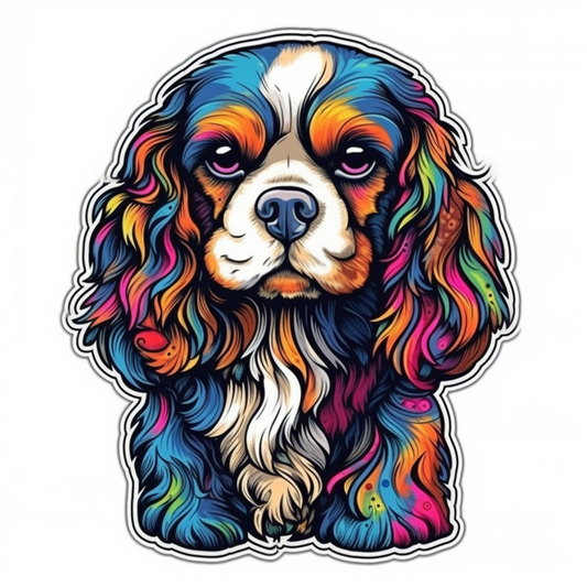 Cavalier King Charles Spaniel Cavalier King Charles Spaniel Dog Vinyl Decal Sticker for Car, Laptop, Tumbler and more # 009548