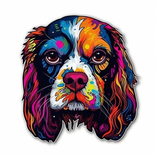 Cavalier King Charles Spaniel Cavalier King Charles Spaniel Dog Vinyl Decal Sticker for Car, Laptop, Tumbler and more # 009553