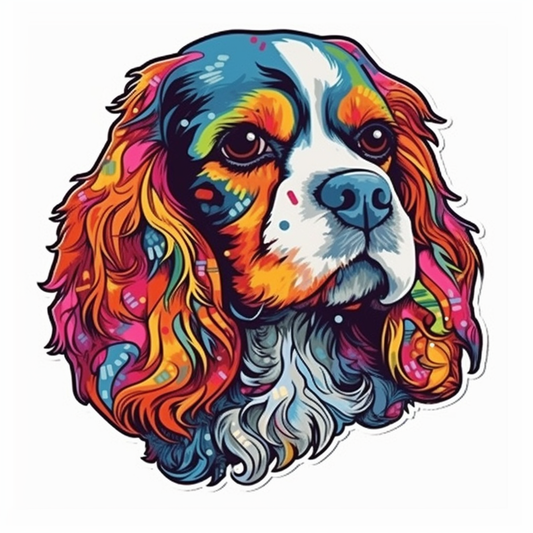 Cavalier King Charles Spaniel Cavalier King Charles Spaniel Dog Vinyl Decal Sticker for Car, Laptop, Tumbler and more # 009549