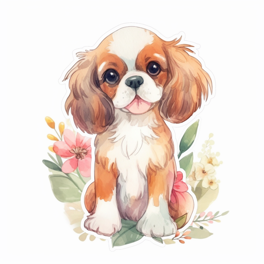 Cavalier King Charles Spaniel Cavalier King Charles Spaniel Dog Vinyl Decal Sticker for Car, Laptop, Tumbler and more # 009575