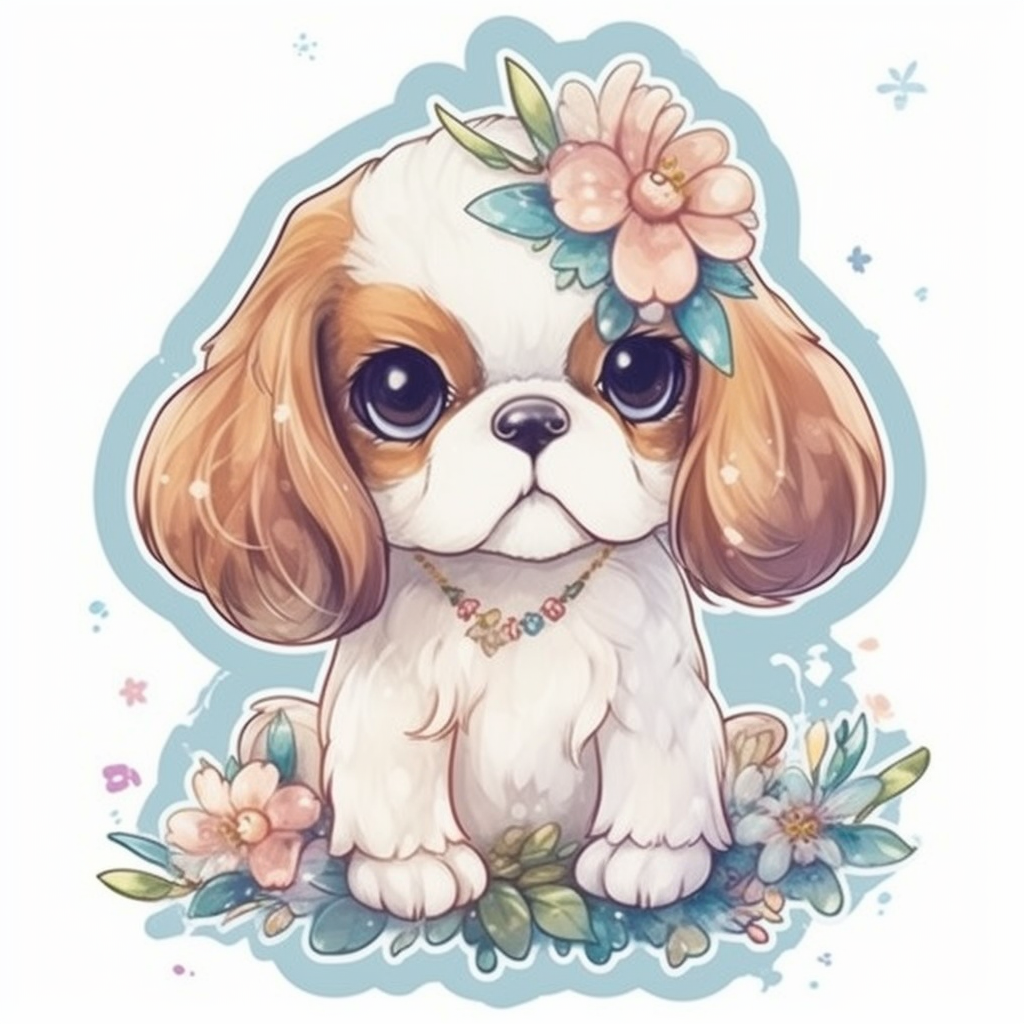 Cavalier King Charles Spaniel Cavalier King Charles Spaniel Dog Vinyl Decal Sticker for Car, Laptop, Tumbler and more # 009573