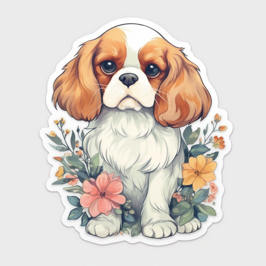 Cavalier King Charles Spaniel Cavalier King Charles Spaniel Dog Vinyl Decal Sticker for Car, Laptop, Tumbler and more # 009559