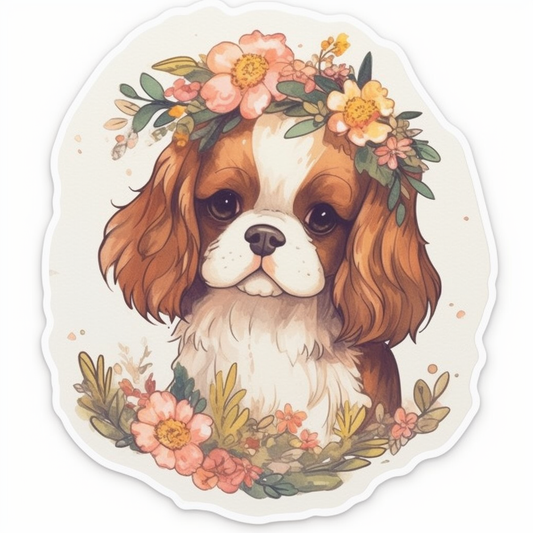 Cavalier King Charles Spaniel Cavalier King Charles Spaniel Dog Vinyl Decal Sticker for Car, Laptop, Tumbler and more # 009574