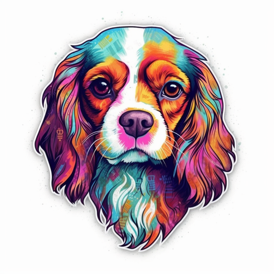 Cavalier King Charles Spaniel Cavalier King Charles Spaniel Dog Vinyl Decal Sticker for Car, Laptop, Tumbler and more # 009595