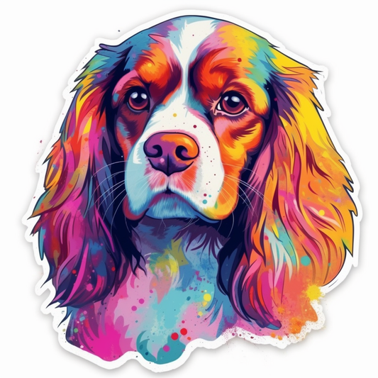 Cavalier King Charles Spaniel Cavalier King Charles Spaniel Dog Vinyl Decal Sticker for Car, Laptop, Tumbler and more # 009584