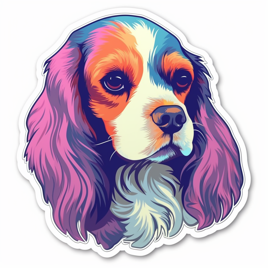Cavalier King Charles Spaniel Cavalier King Charles Spaniel Dog Vinyl Decal Sticker for Car, Laptop, Tumbler and more # 009578