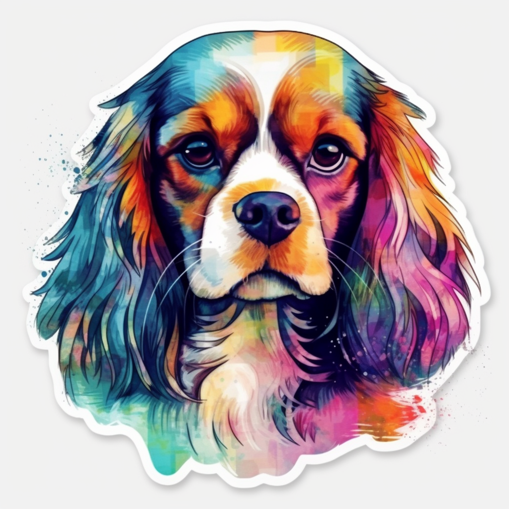 Cavalier King Charles Spaniel Cavalier King Charles Spaniel Dog Vinyl Decal Sticker for Car, Laptop, Tumbler and more # 009579