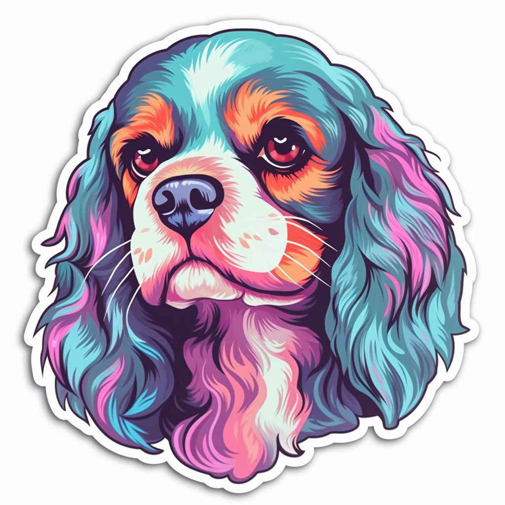Cavalier King Charles Spaniel Cavalier King Charles Spaniel Dog Vinyl Decal Sticker for Car, Laptop, Tumbler and more # 009580