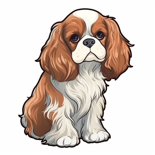 Cavalier King Charles Spaniel Cavalier King Charles Spaniel Dog Vinyl Decal Sticker for Car, Laptop, Tumbler and more # 009650