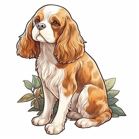 Cavalier King Charles Spaniel Cavalier King Charles Spaniel Dog Vinyl Decal Sticker for Car, Laptop, Tumbler and more # 009594