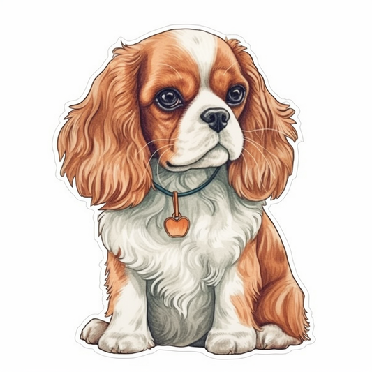 Cavalier King Charles Spaniel Cavalier King Charles Spaniel Dog Vinyl Decal Sticker for Car, Laptop, Tumbler and more # 009618