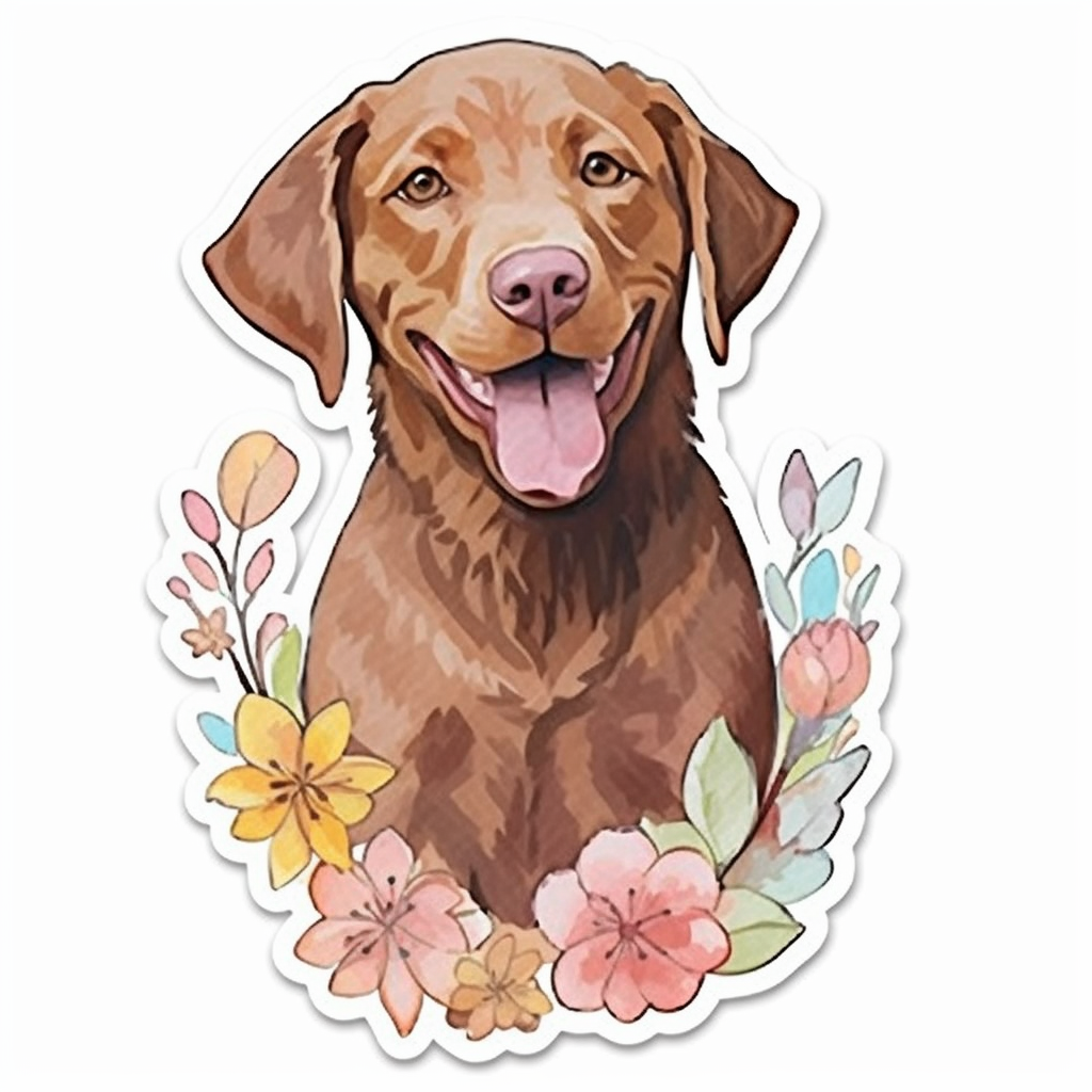 Chesapeake Bay Retriever Dog Vinyl Decal Sticker for Car, Laptop, Tumbler and more # 0010708