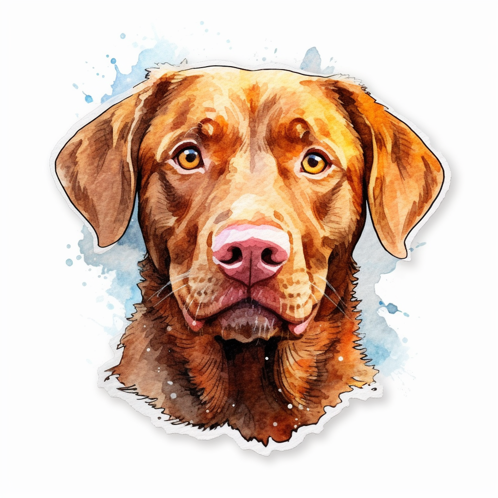 Chesapeake Bay Retriever Dog Vinyl Decal Sticker for Car, Laptop, Tumbler and more # 0010714