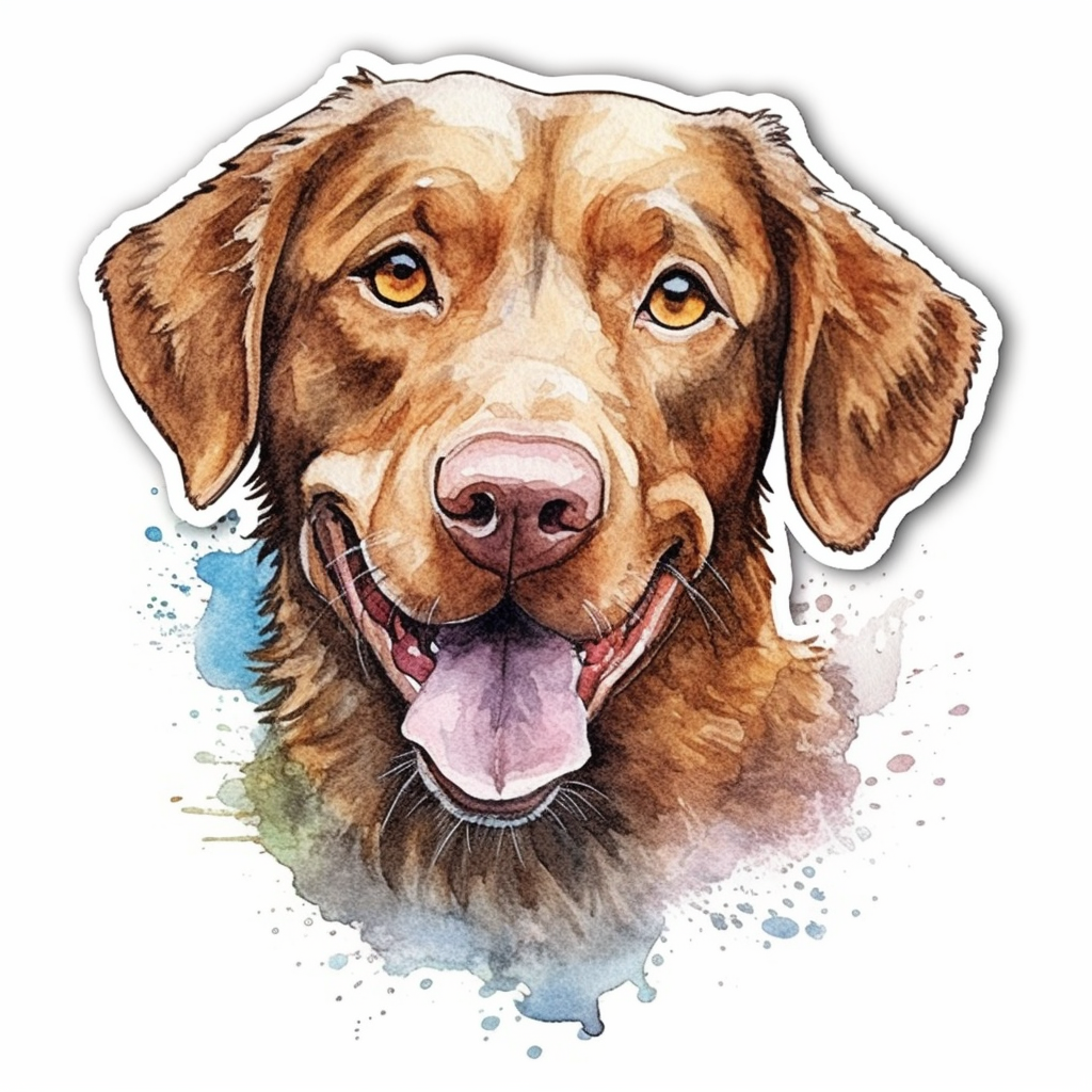 Chesapeake Bay Retriever Dog Vinyl Decal Sticker for Car, Laptop, Tumbler and more # 0010707