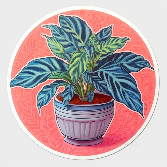 Chinese Evergreen Plant Vinyl Decal Sticker for Car, Laptop, Tumbler and more # 0010719