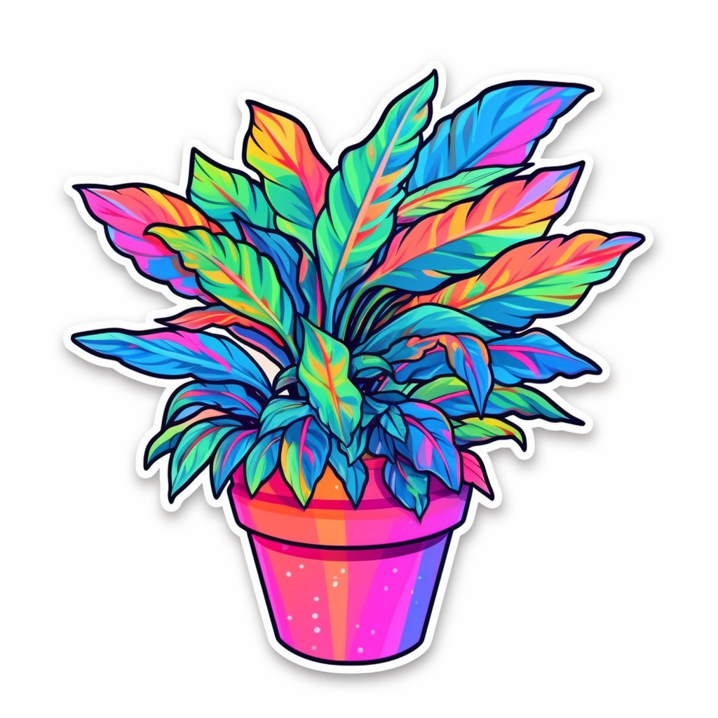 Chinese Evergreen Plant Vinyl Decal Sticker for Car, Laptop, Tumbler and more # 0010727