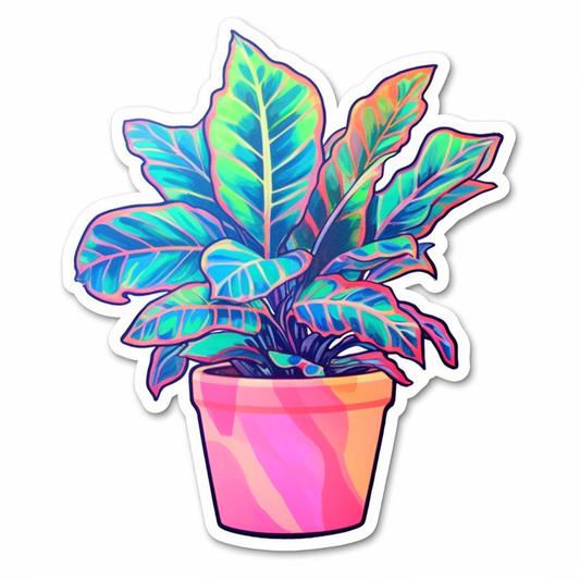 Chinese Evergreen Plant Vinyl Decal Sticker for Car, Laptop, Tumbler and more # 0010674