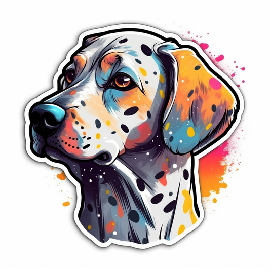 Dalmatian Dog Vinyl Decal Sticker for Car, Laptop, Tumbler and more # 008885