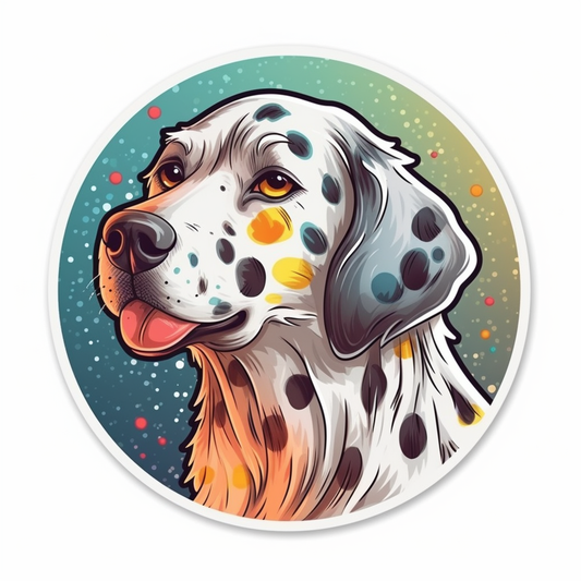 Dalmatian Dog Vinyl Decal Sticker for Car, Laptop, Tumbler and more # 008862